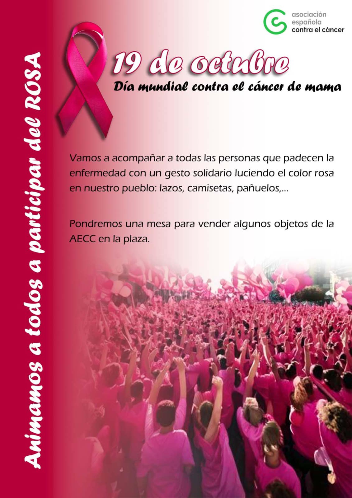 19 de octubre, Día mundial contra el cáncer de mama